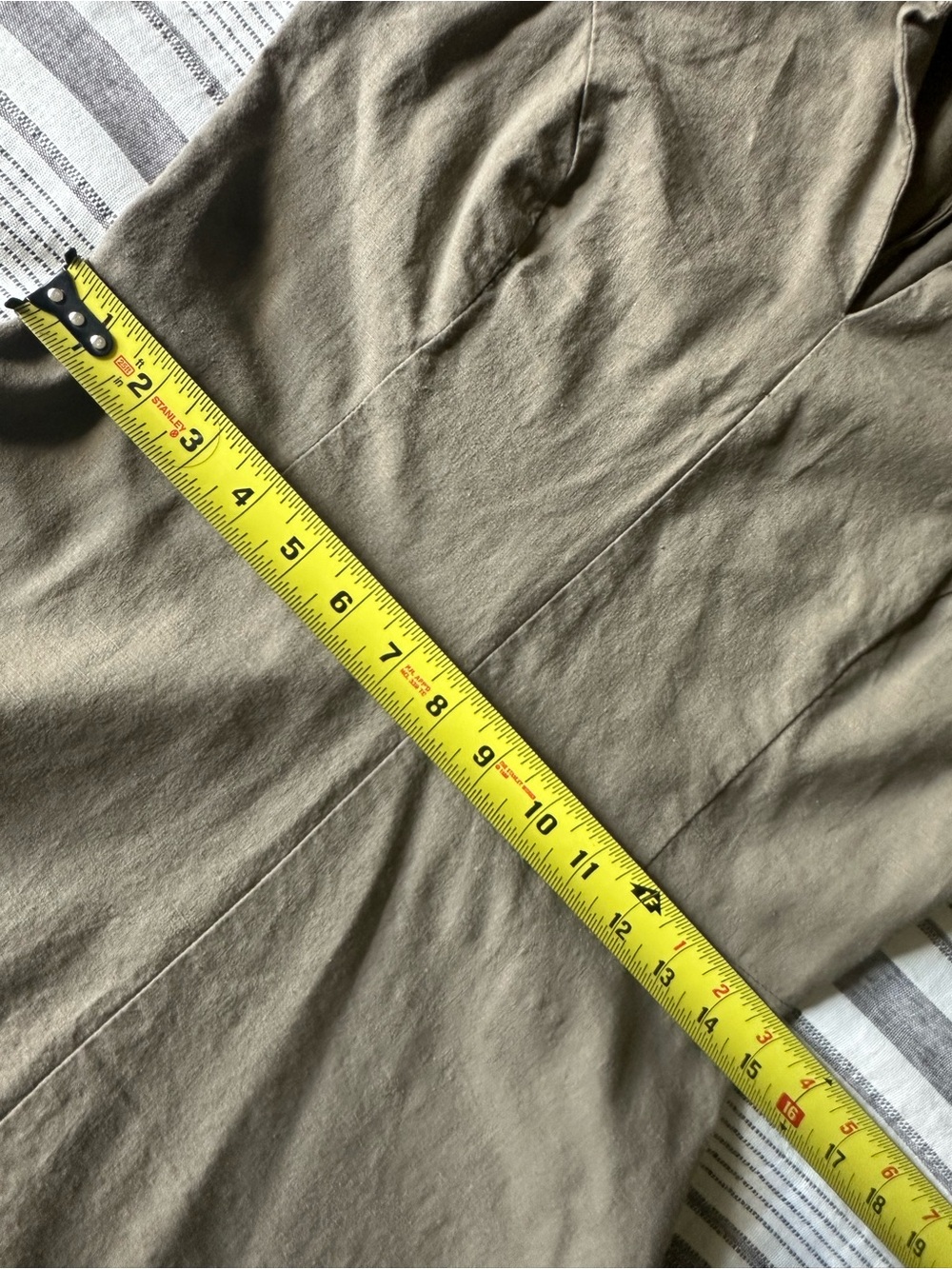 Tahari Olive Sleeveless Midi Shirt Dress - Picture 10 of 11